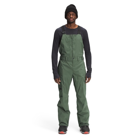 The North Face Men's Freedom Bib Ski Snowboard TNF Size XXL Thyme - Picture 1 of 5